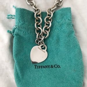 AUTHENTIC Tiffany & Co. 📿 Heart Charm Necklace